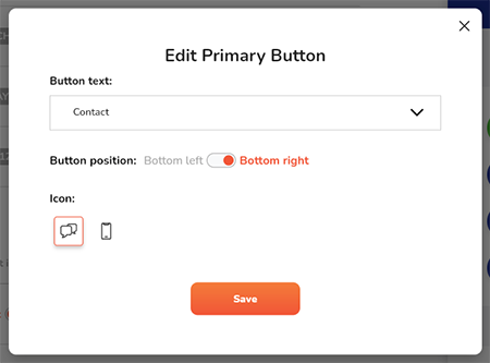 Primary CTA button