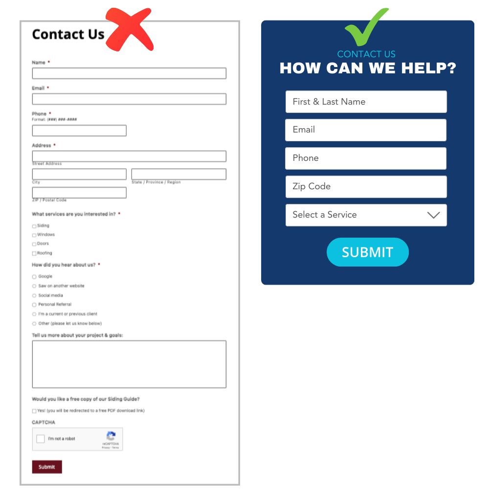 contact form examples