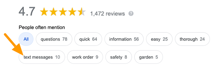 Google review terms