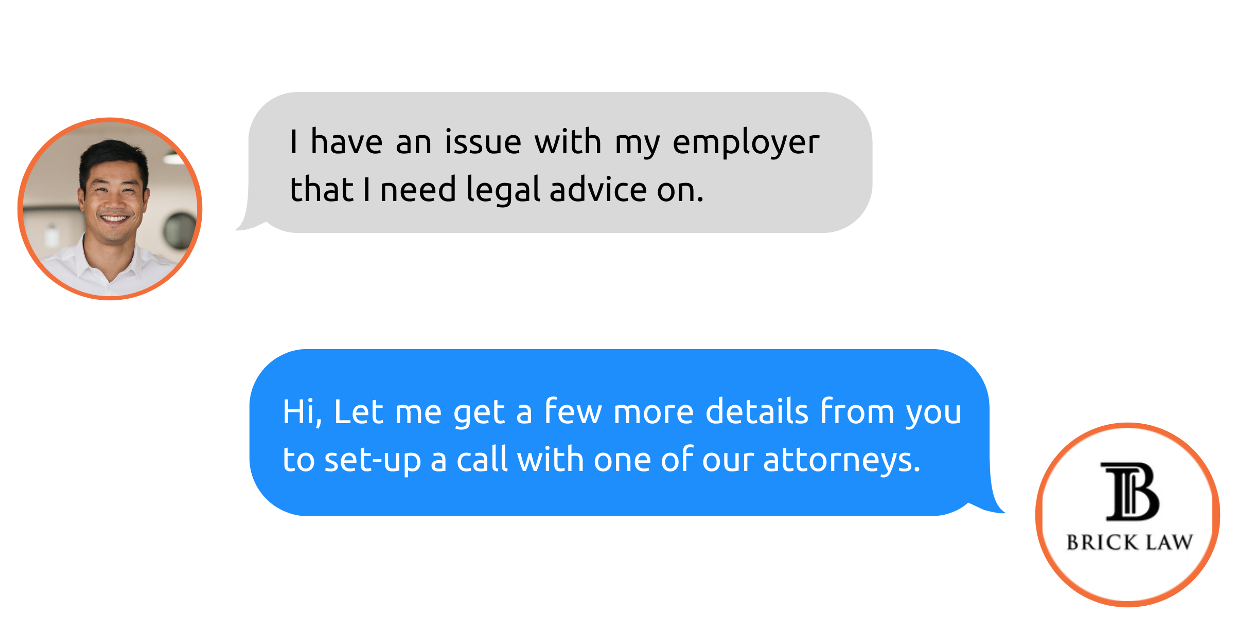 Lawyer lead text reply