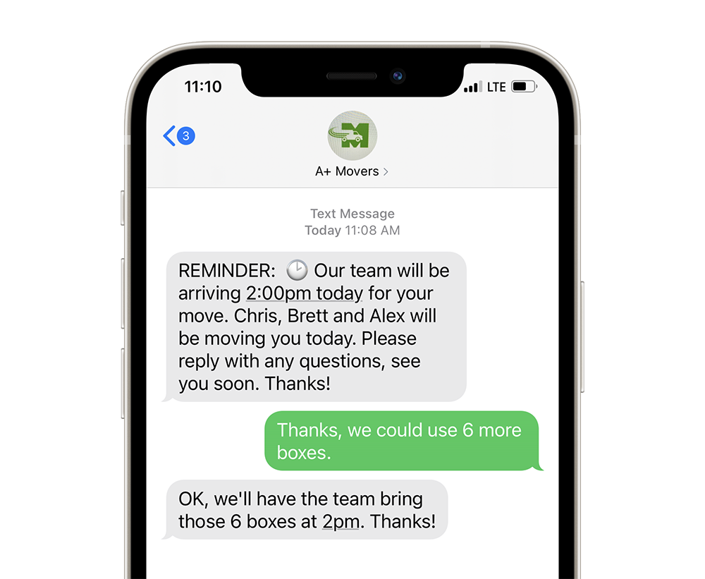 text reminders for movers